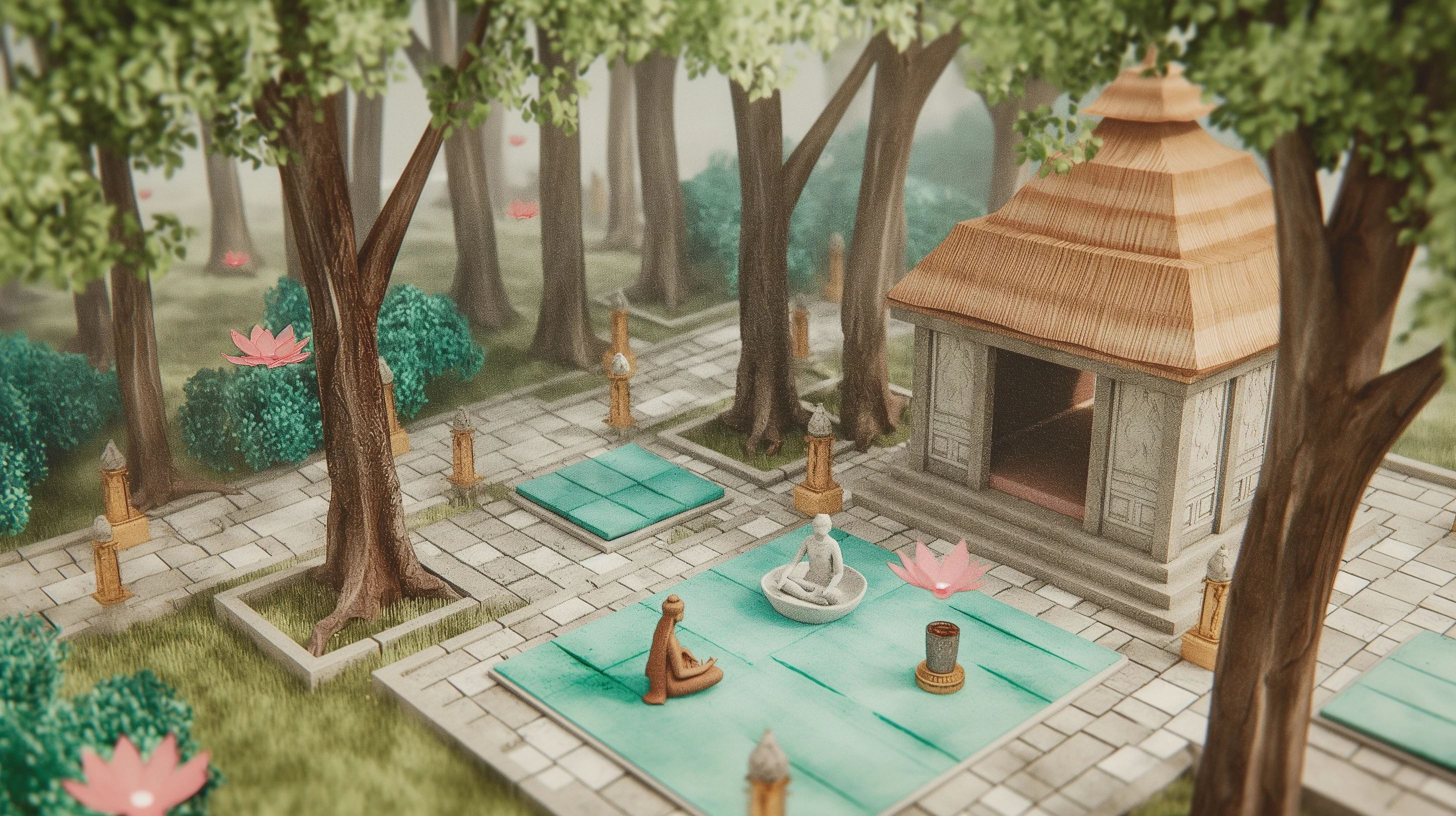 Approach to a hidden sanctuary