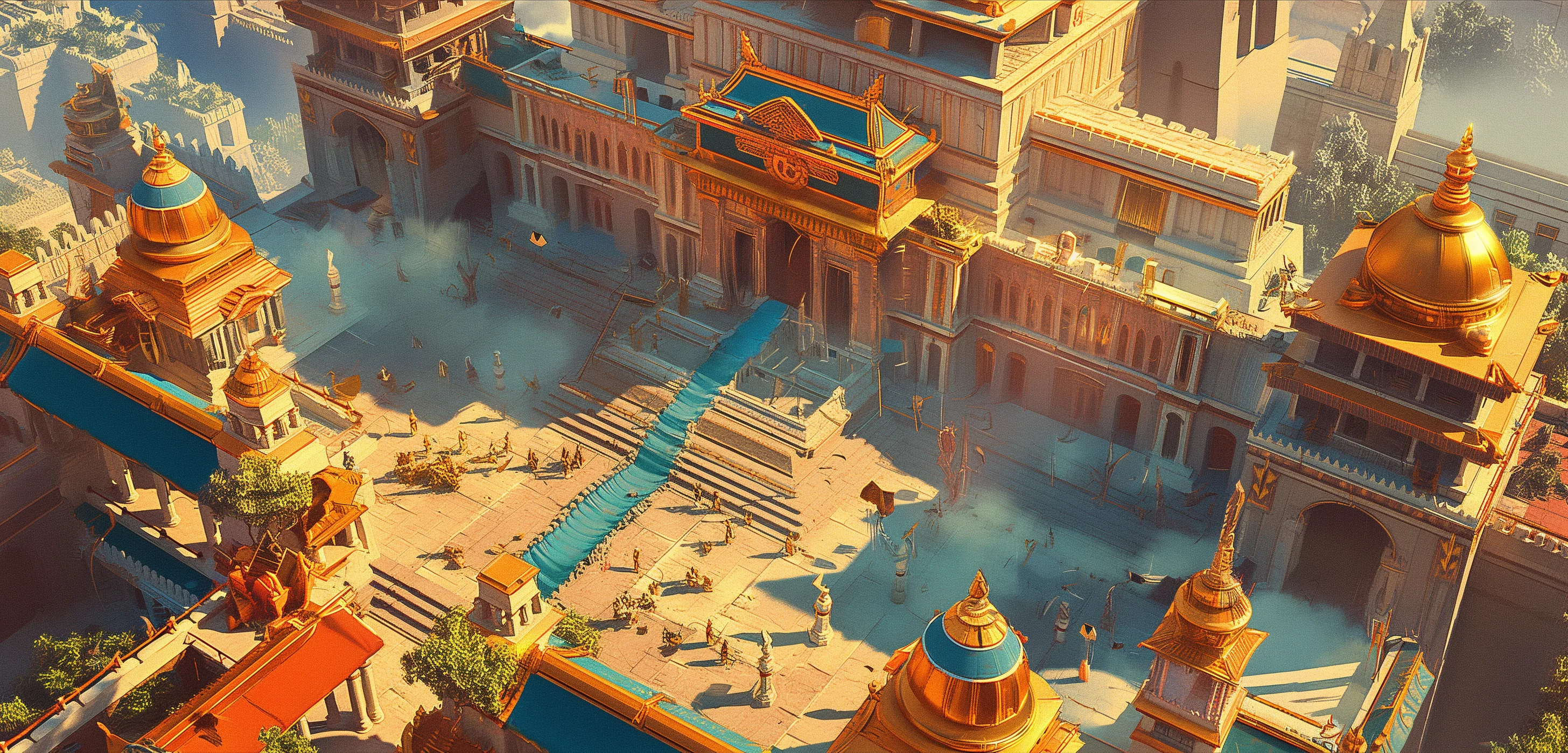 Isometric battle arena